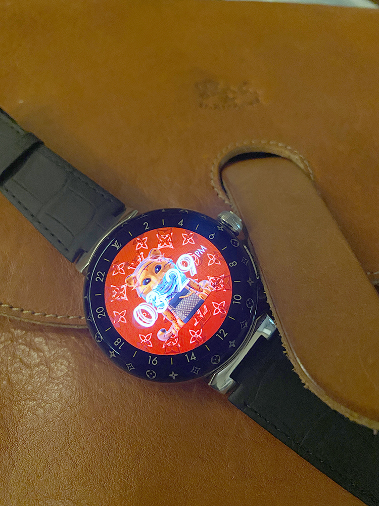 Louis Vuitton® Tambour Horizon Light Up Connected Watch Red. Size in 2023